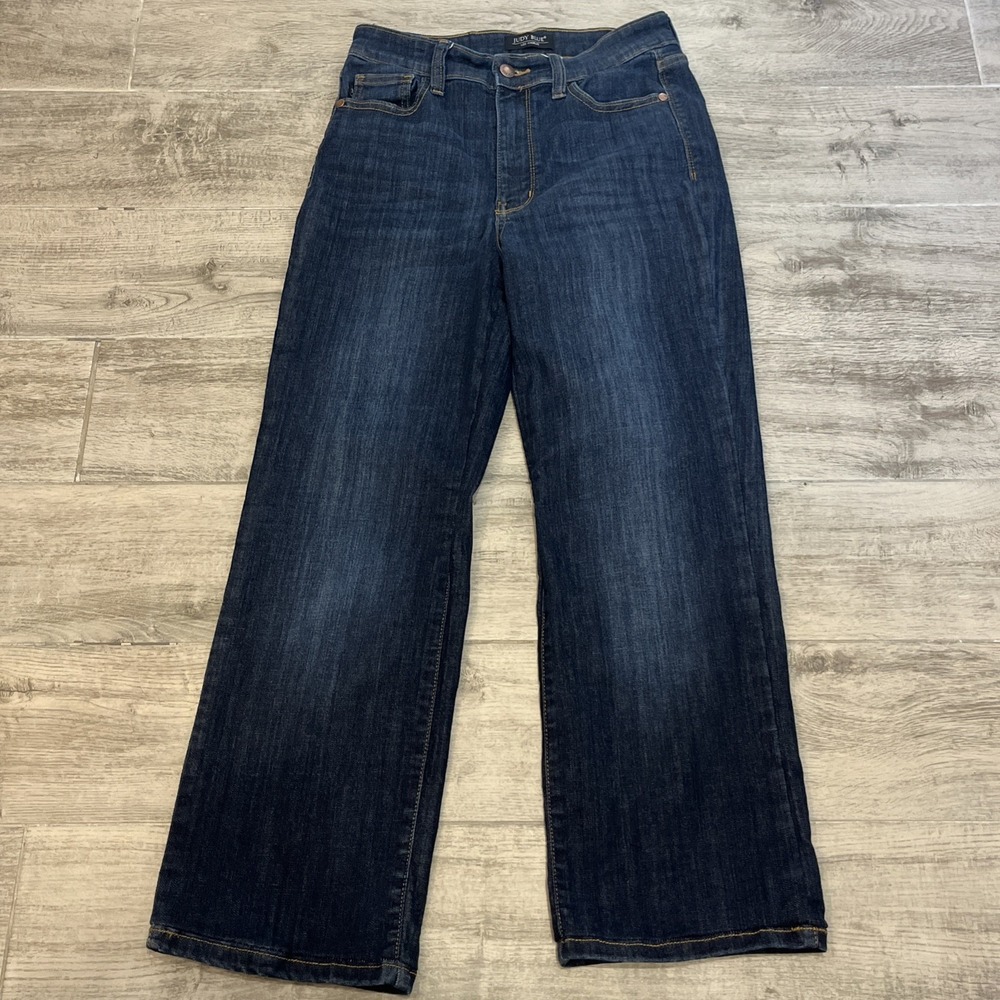 Judy Blue Los Angeles Straight Fit Jeans Dark Wash Stretch Size 5/27 JB82627DK
